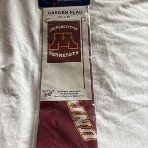 University Of Minnesota Garden Flag 11" X 15" Weather Resistant Maroon White Gol